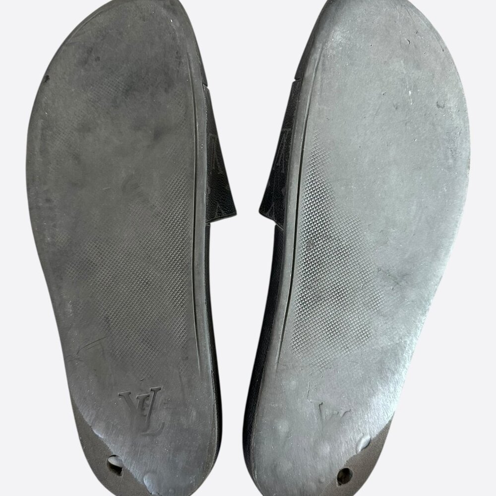 Louis Vuitton Black Eclipse Monogram Slides - image 7